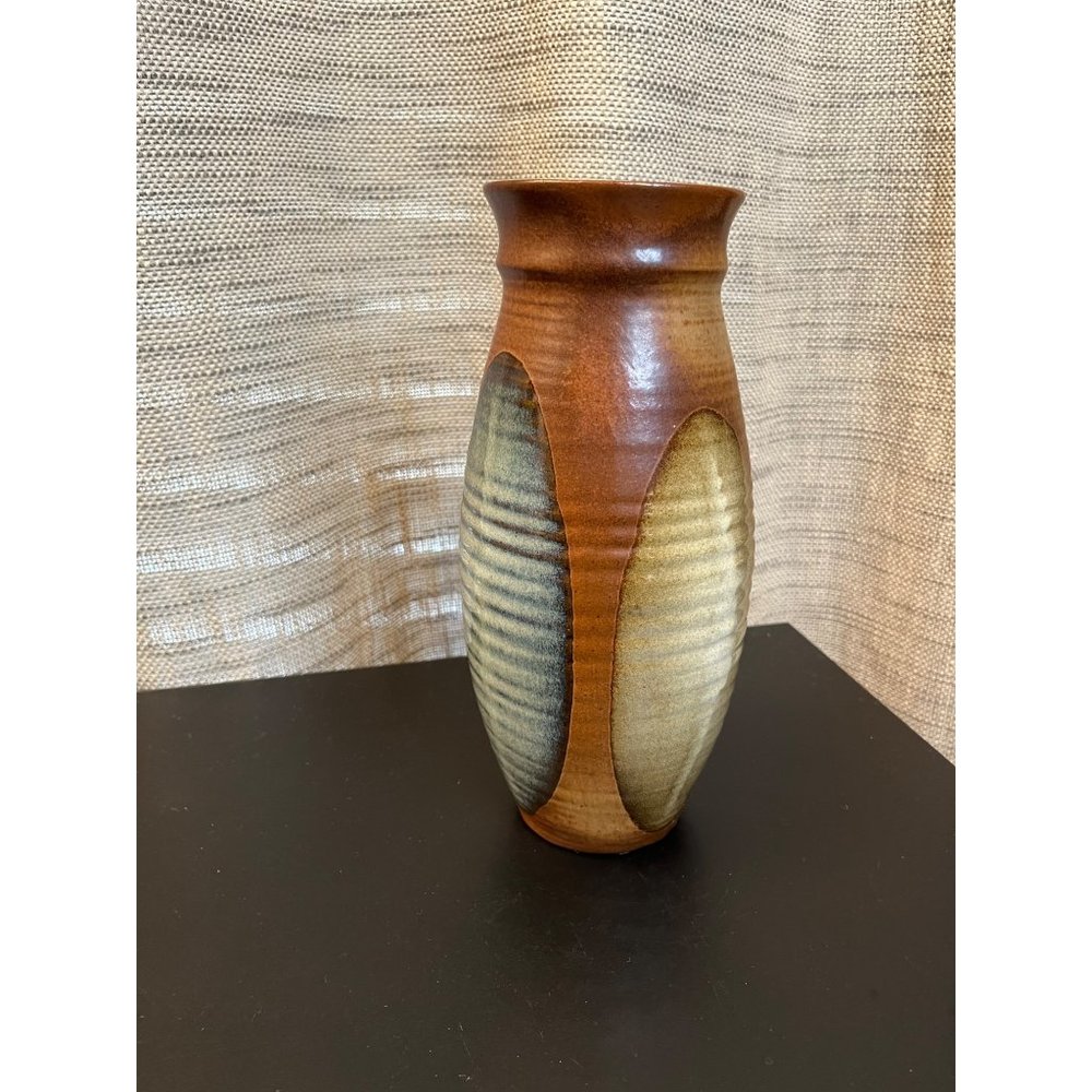 Vintage Tall Pottery Craft Vase Circa 1970's